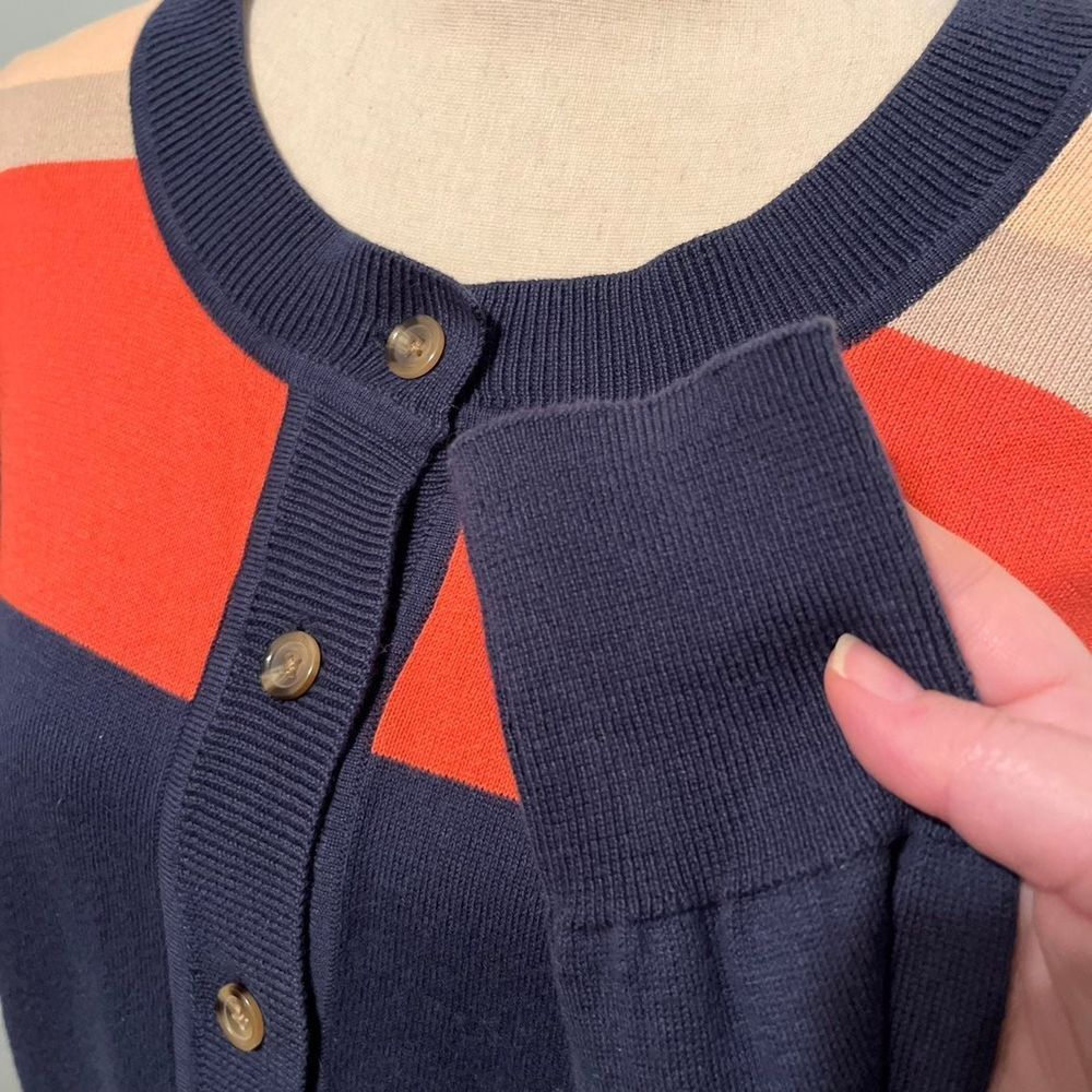 G.H. Bass & Co. colorblock striped cardigan Womens Size Medium NEW‎ - Picture 4 of 12